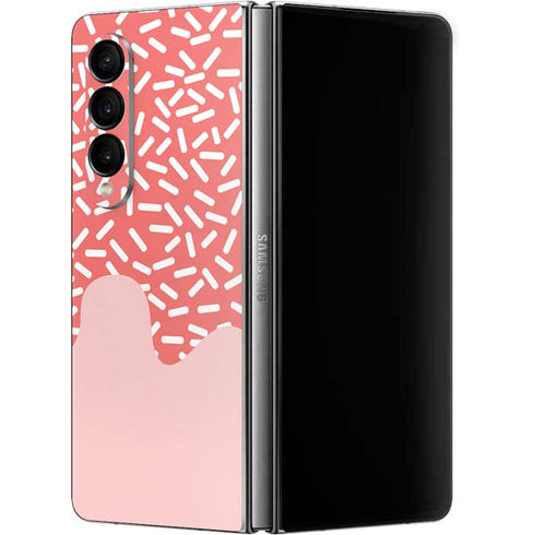 Coral Spring Sprinkles Galaxy Z Fold4 5G Skin